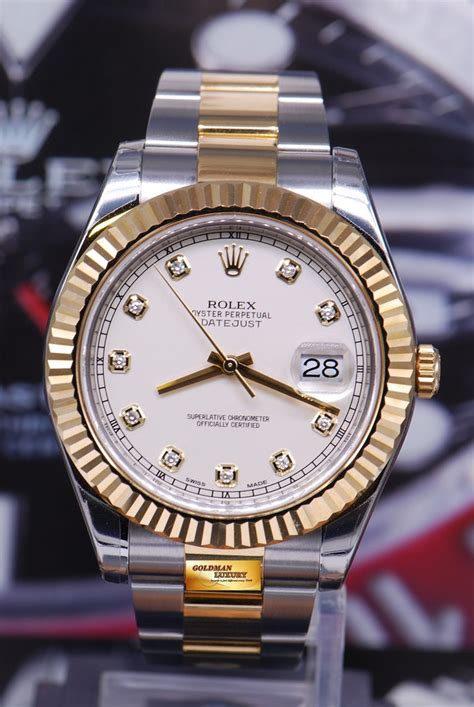 rolex datejust 2 half gold